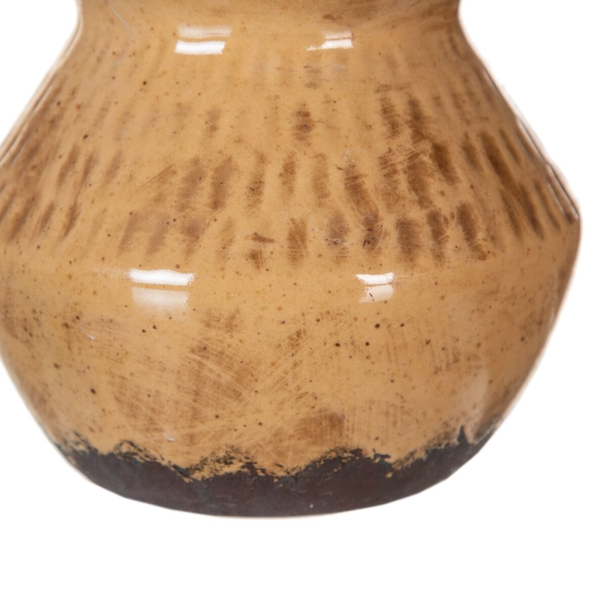 Vase Brun Keramik 13 x 13 x 11,5 cm